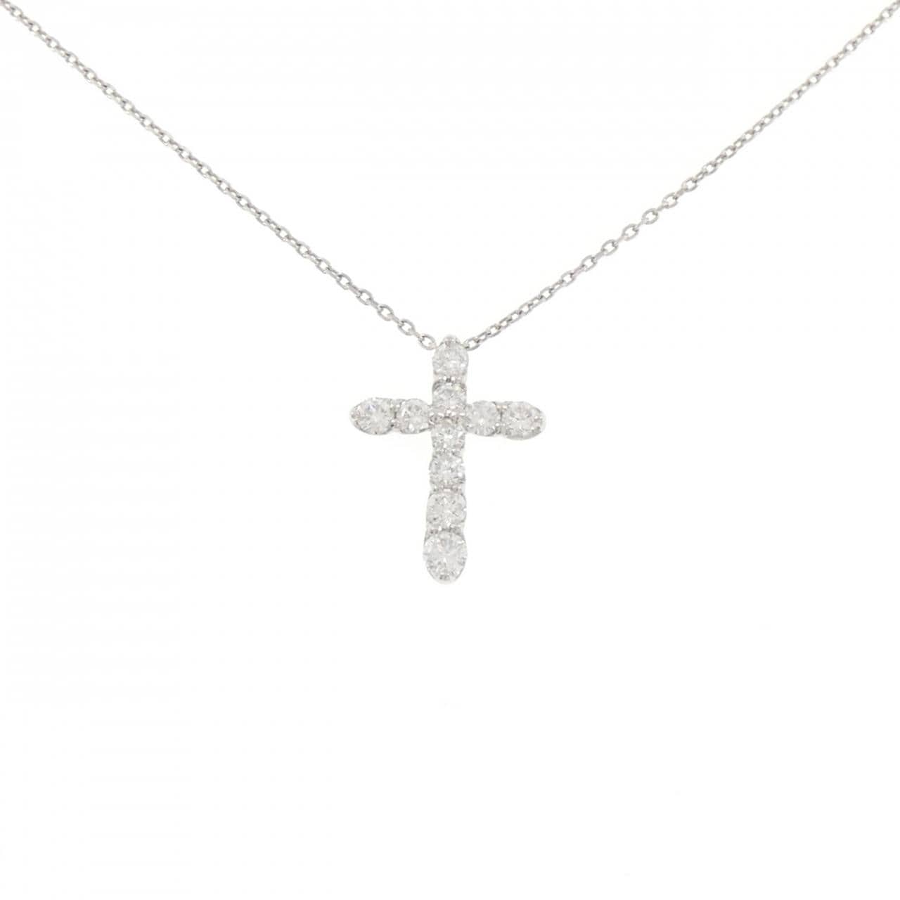 PT900/PT850 クロス ダイヤモンド ネックレス 1.00CT