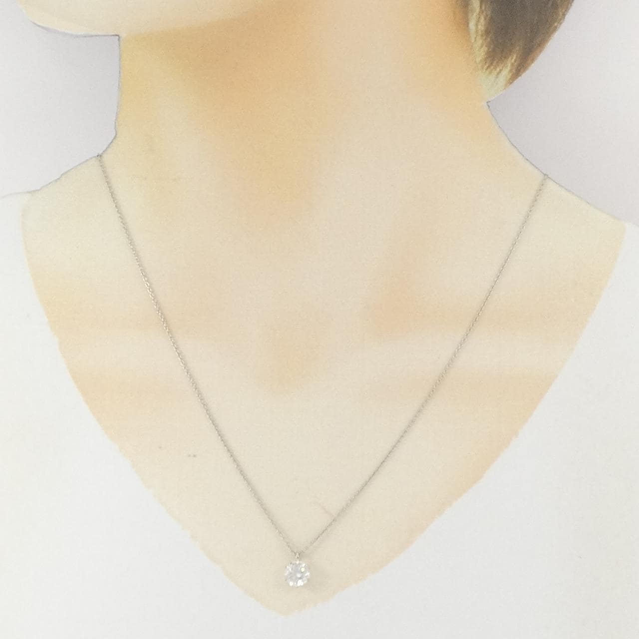 【リメイク】PT900/PT850 ダイヤモンド ネックレス 1.015CT F I1 Good