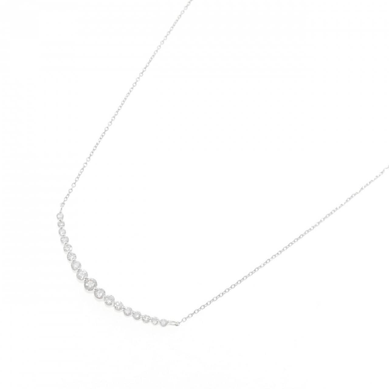 K18WG ダイヤモンド ネックレス 0.50CT