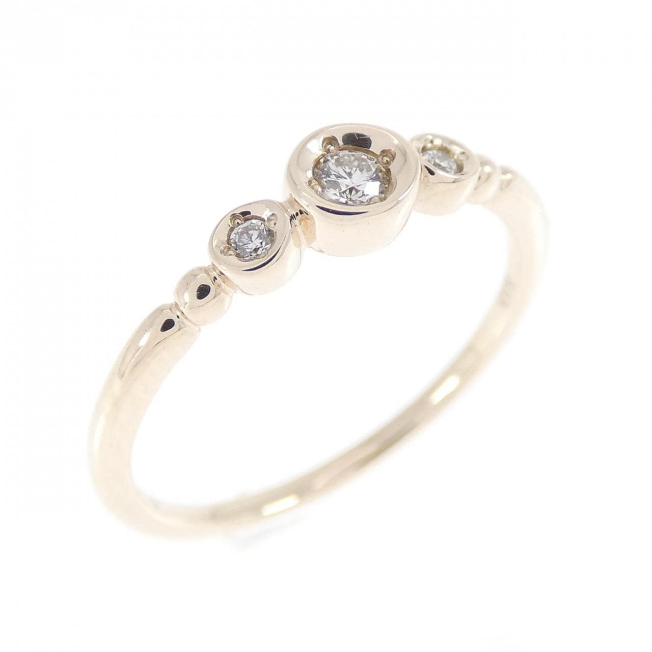 K10YG ダイヤモンド リング 0.05CT