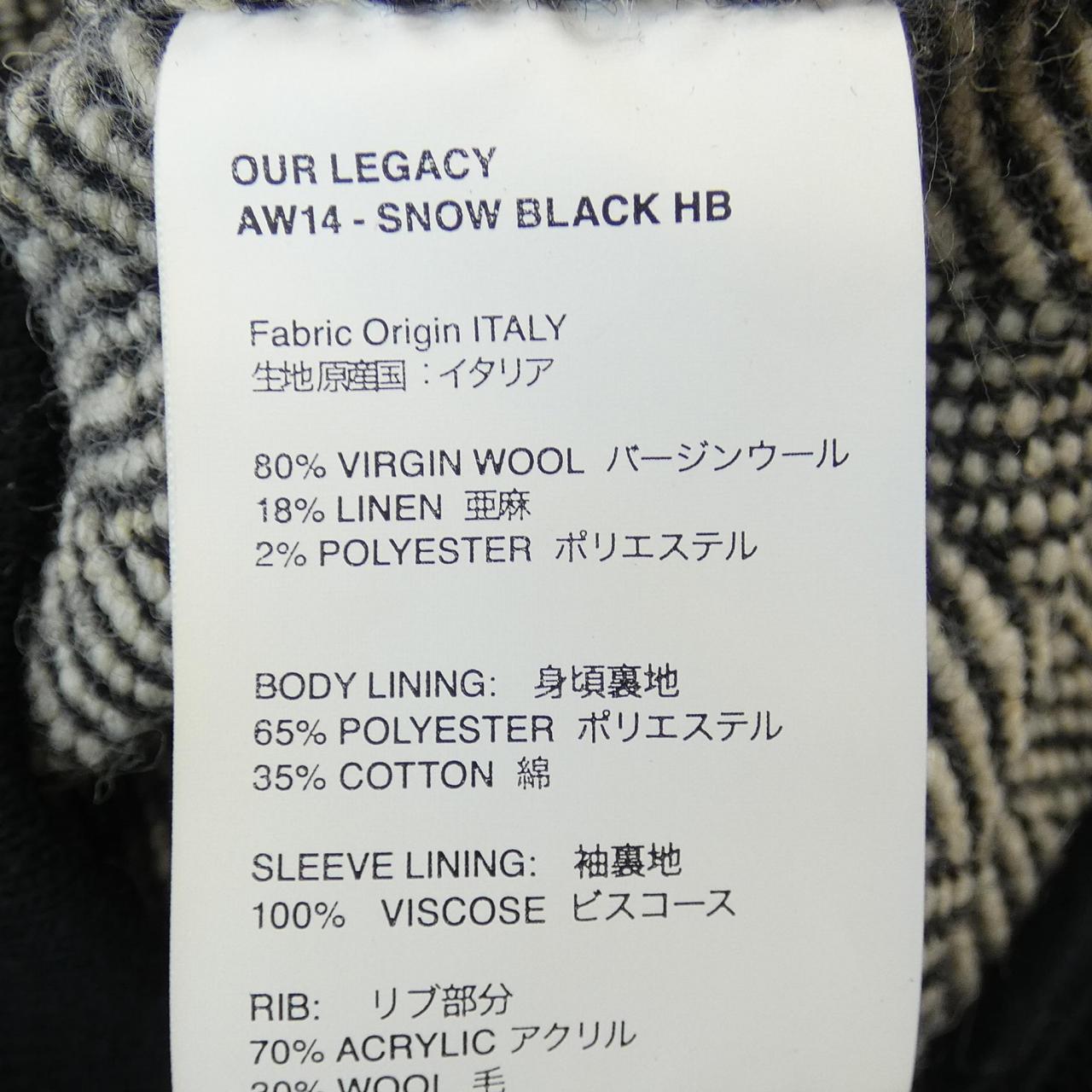 OURLEGACY ジャケット