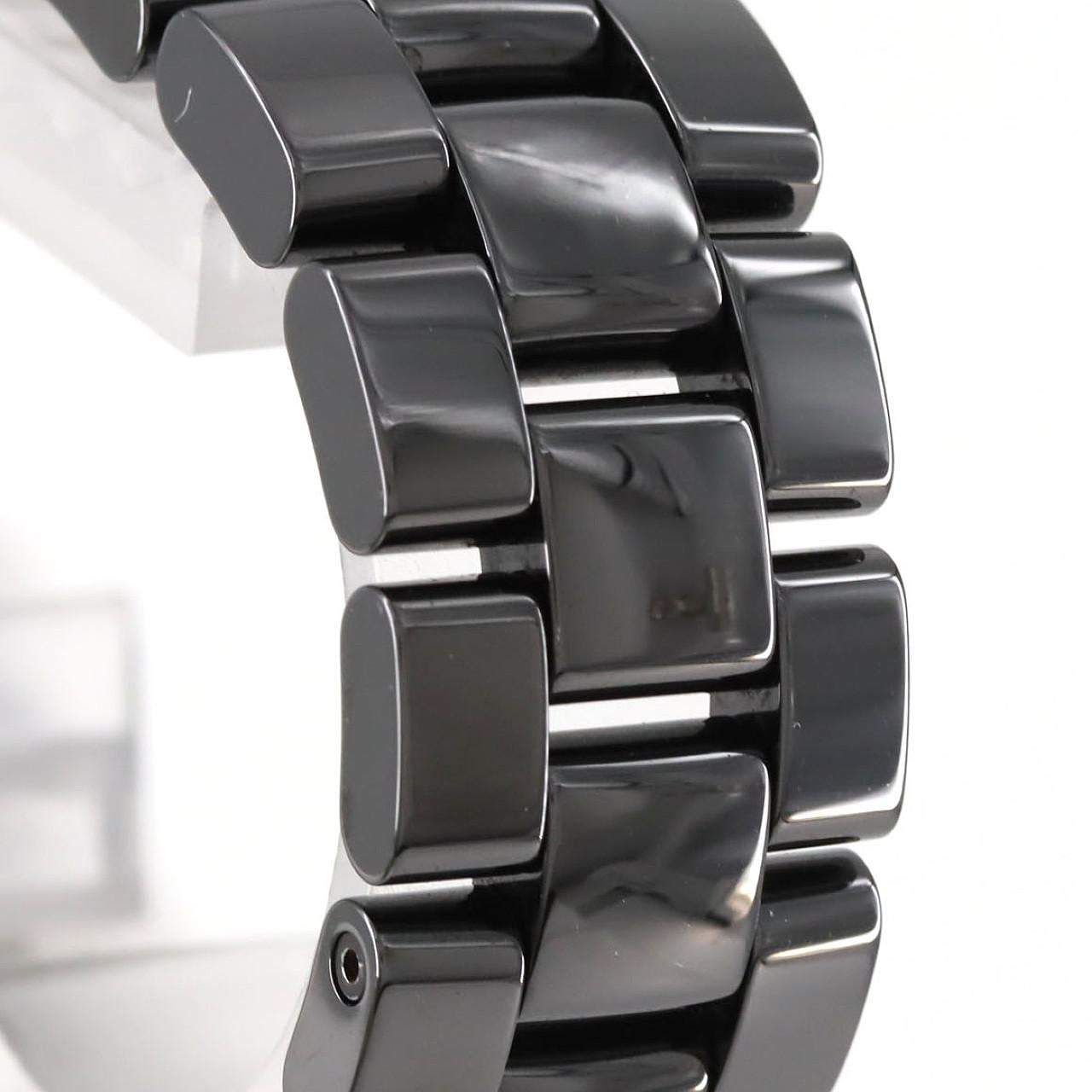 シャネル J12 38mmセラミック /2WD･センターパヴェ H1709 セラミック 自動巻