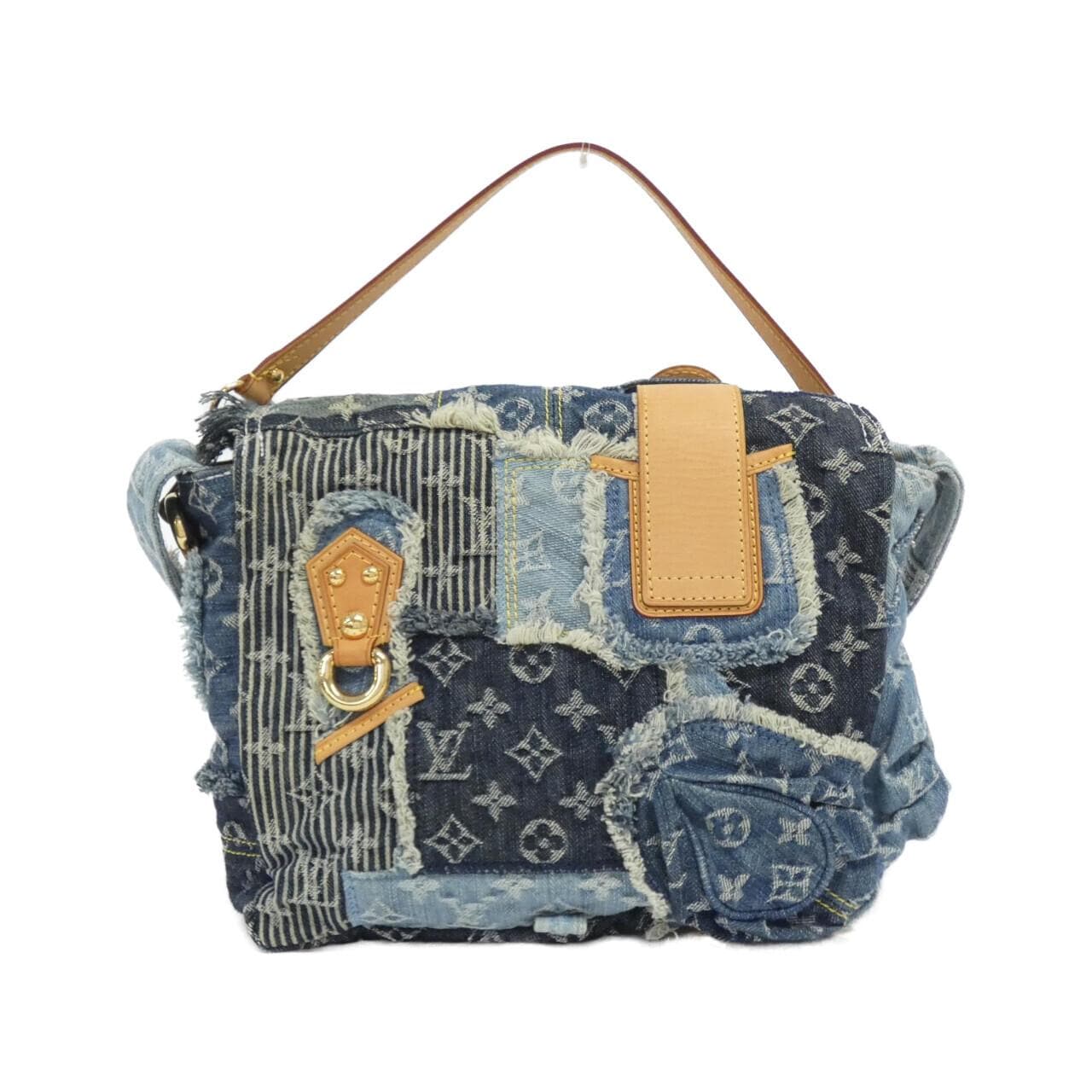 LOUIS VUITTON Monogram Denim Patchwork Posty M95374 Shoulder Bag