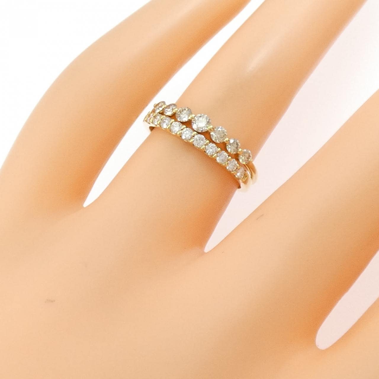 K18YG ダイヤモンド リング 0.20CT