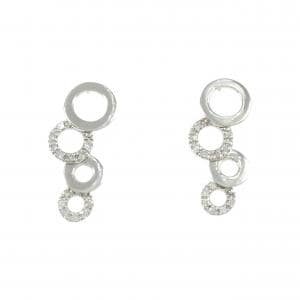 K10WG ダイヤモンド ピアス