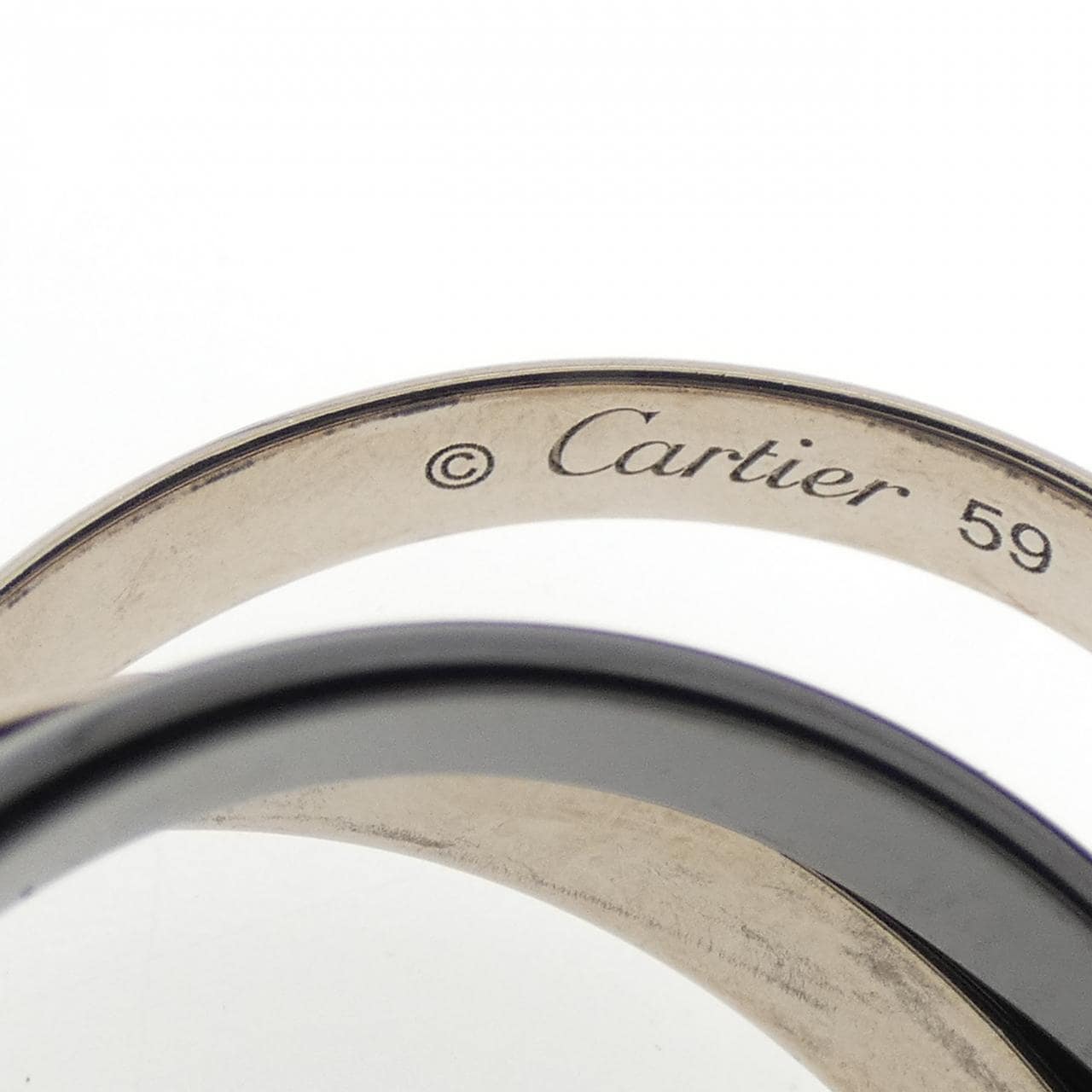 カルティエ トリニティ ブラック&ホワイト リング