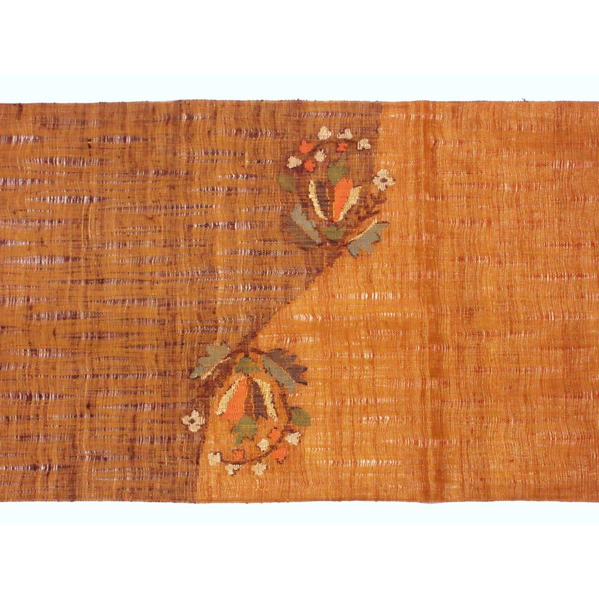 袋帯　紬透かしすくい織