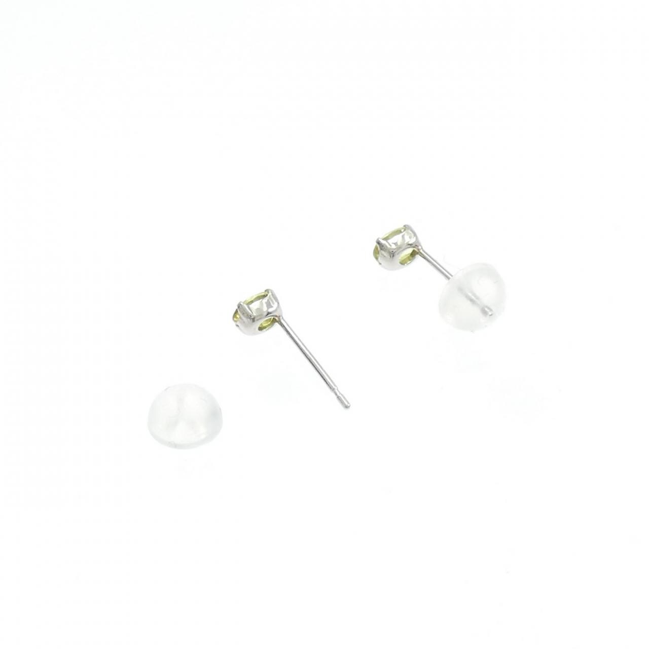 【新品】PT900 スフェーン ピアス 0.39CT