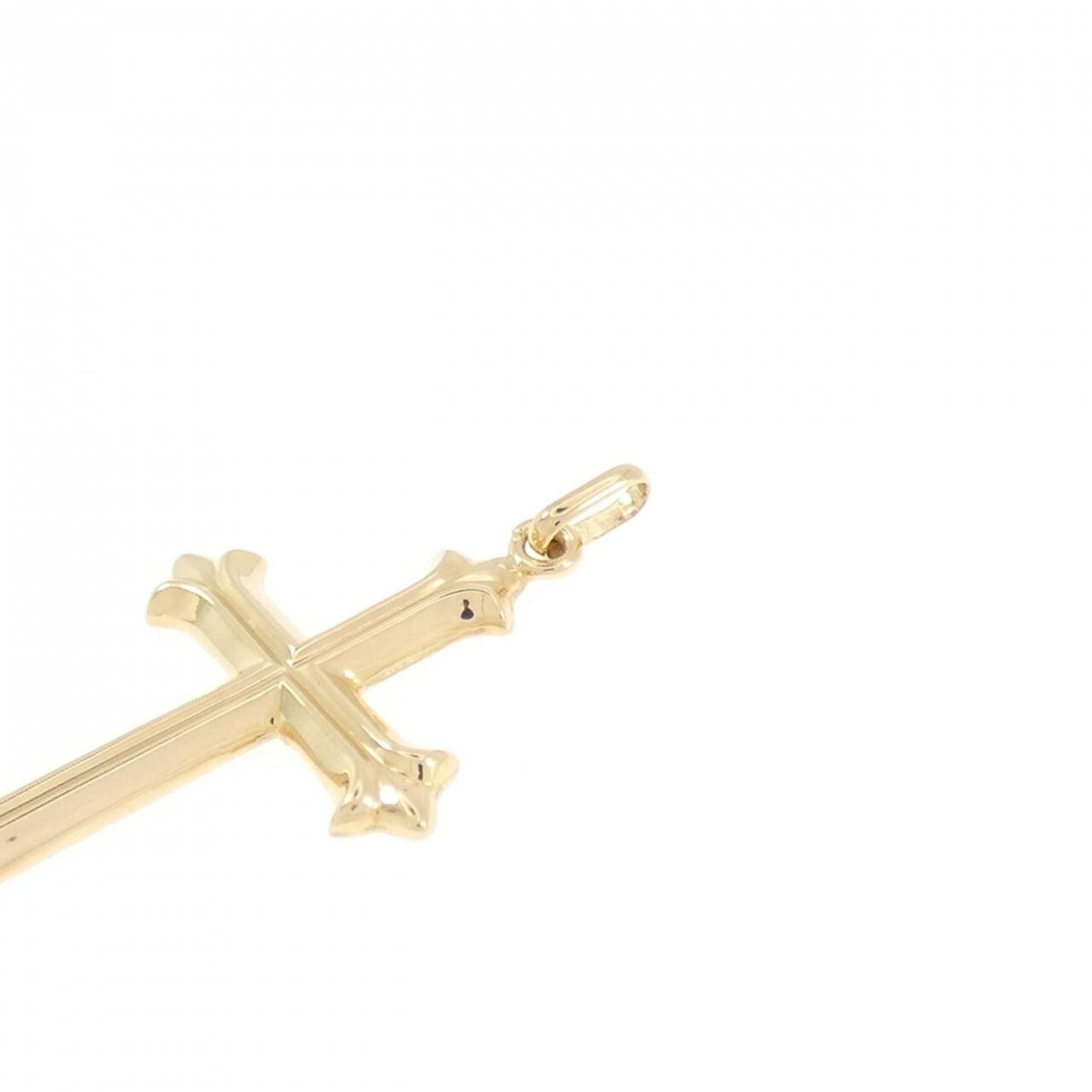 【新品】K18YG クロス ペンダント