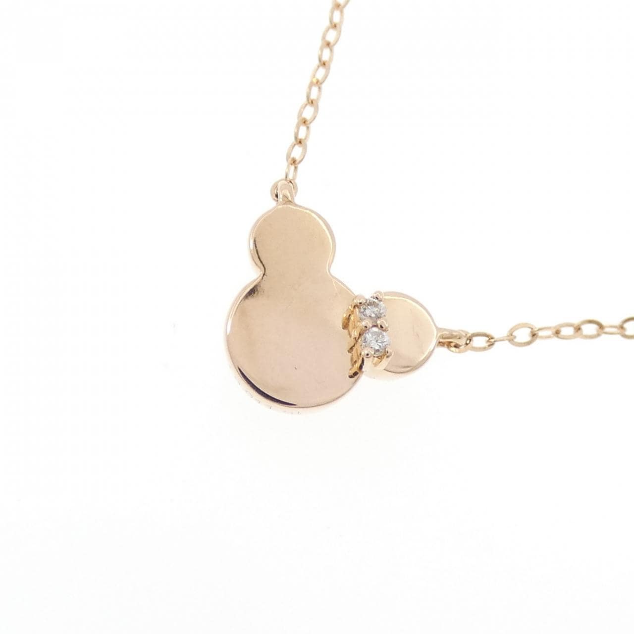 750PG ダイヤモンド ネックレス 0.011CT