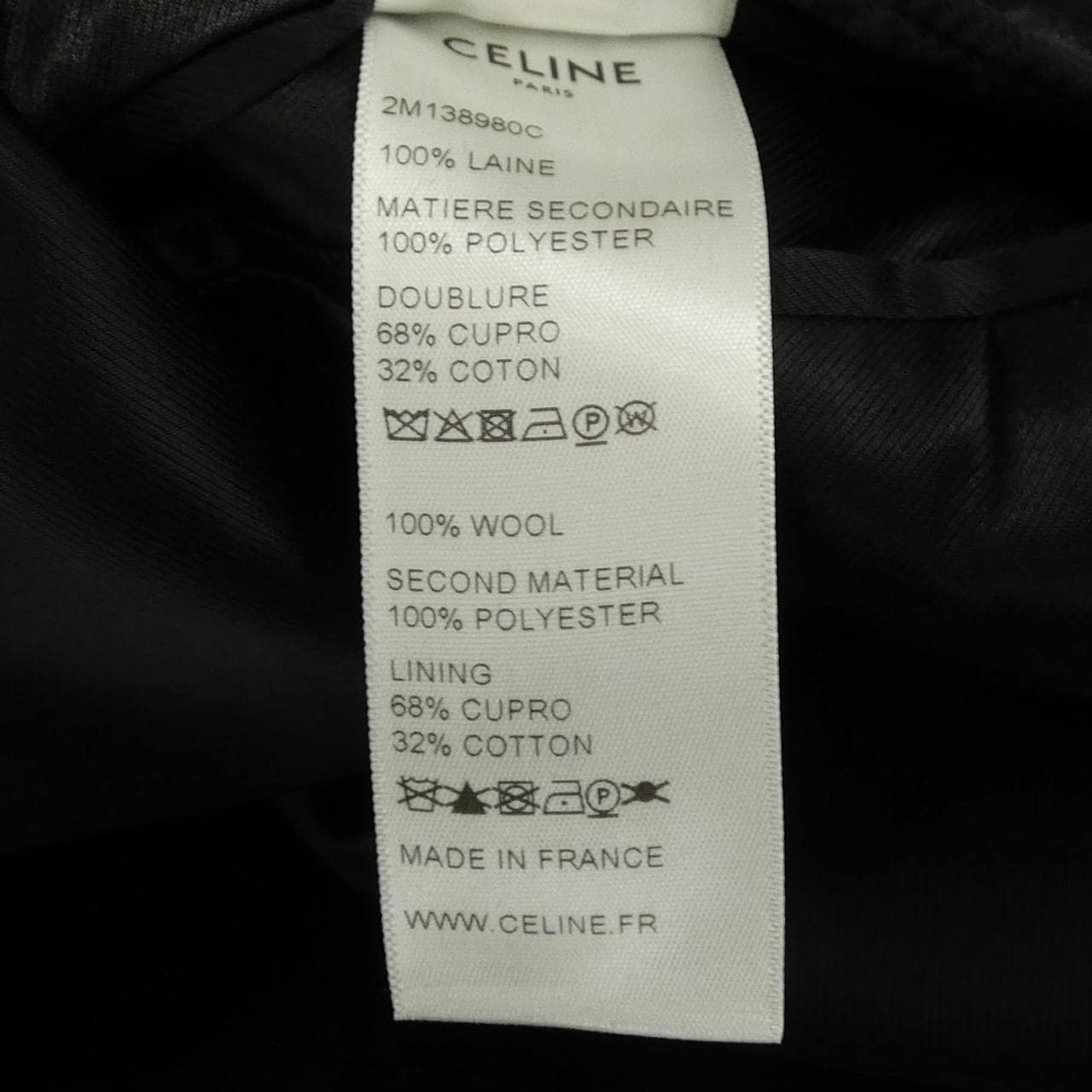 セリーヌ CELINE 2M138980C エディ期 コート