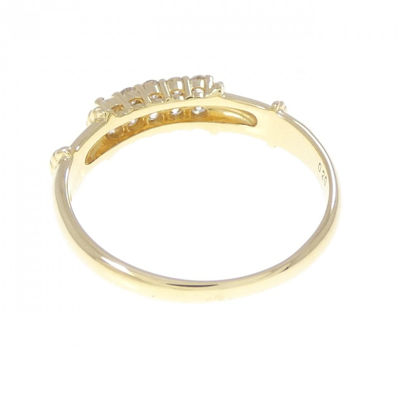 K18YG ダイヤモンド リング 0.20CT