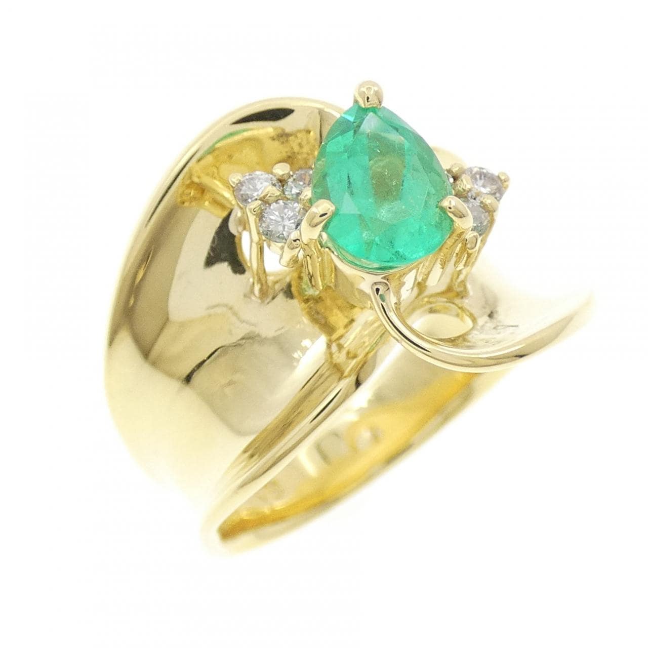 K18YG エメラルド リング 0.71CT
