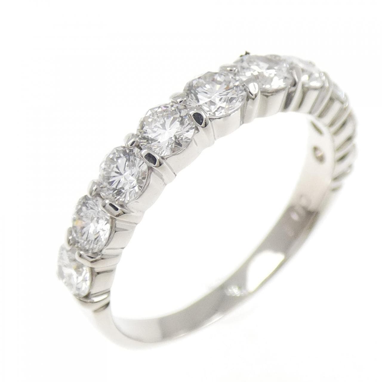 PT900 ハーフエタニティ ダイヤモンド リング 1.00CT