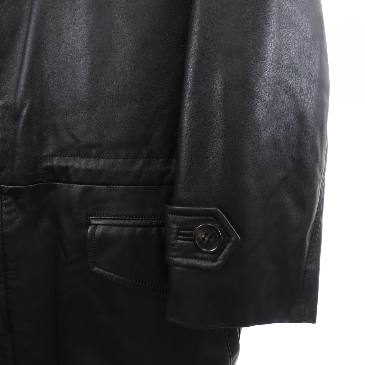 バーバリーロンドン BURBERRY LONDON レザーコート