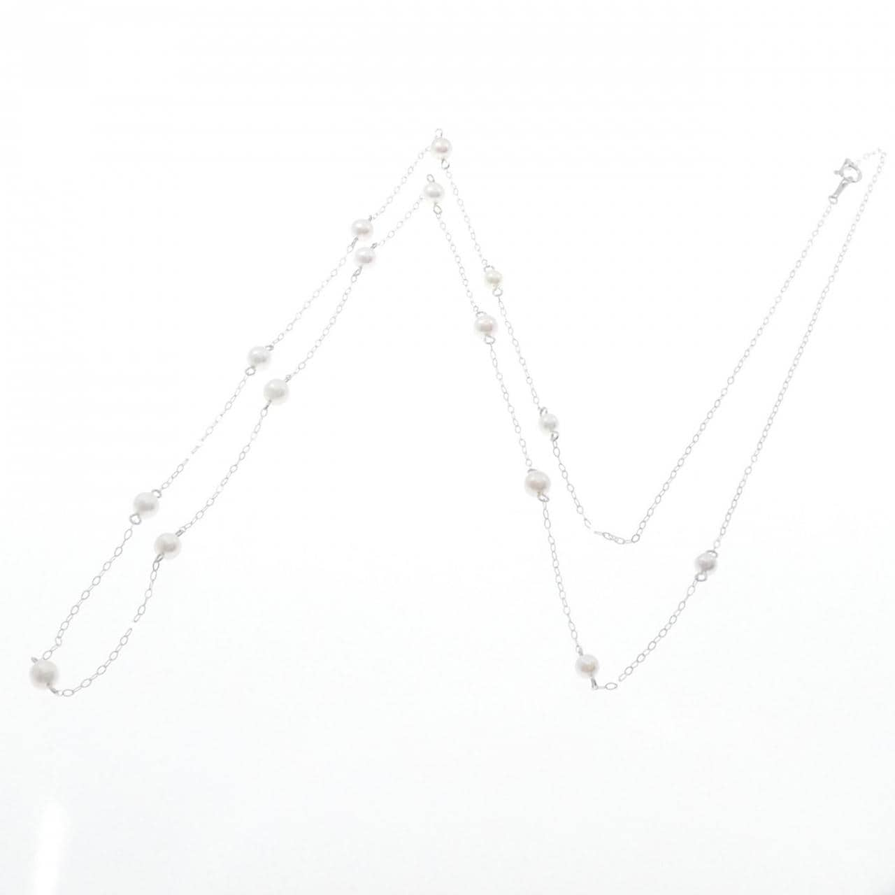 K18WG Akoya pearl necklace