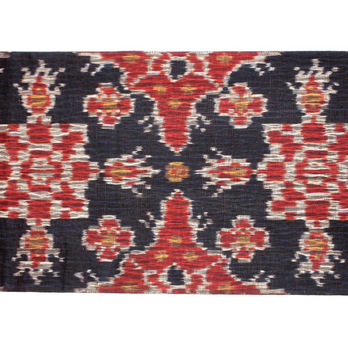 袋带茧绸编织全通图案