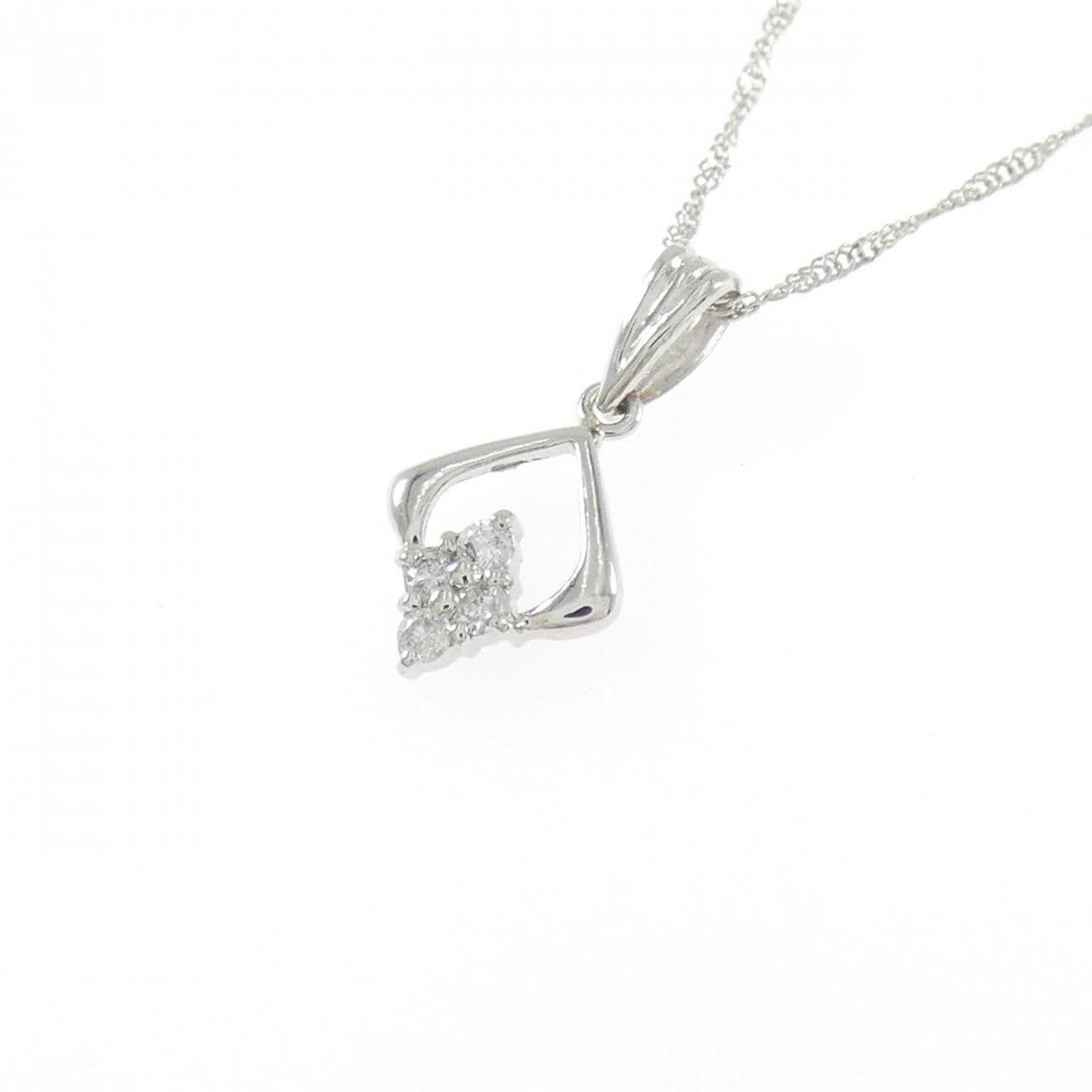 PT900/PT850 ダイヤモンド ネックレス 0.07CT