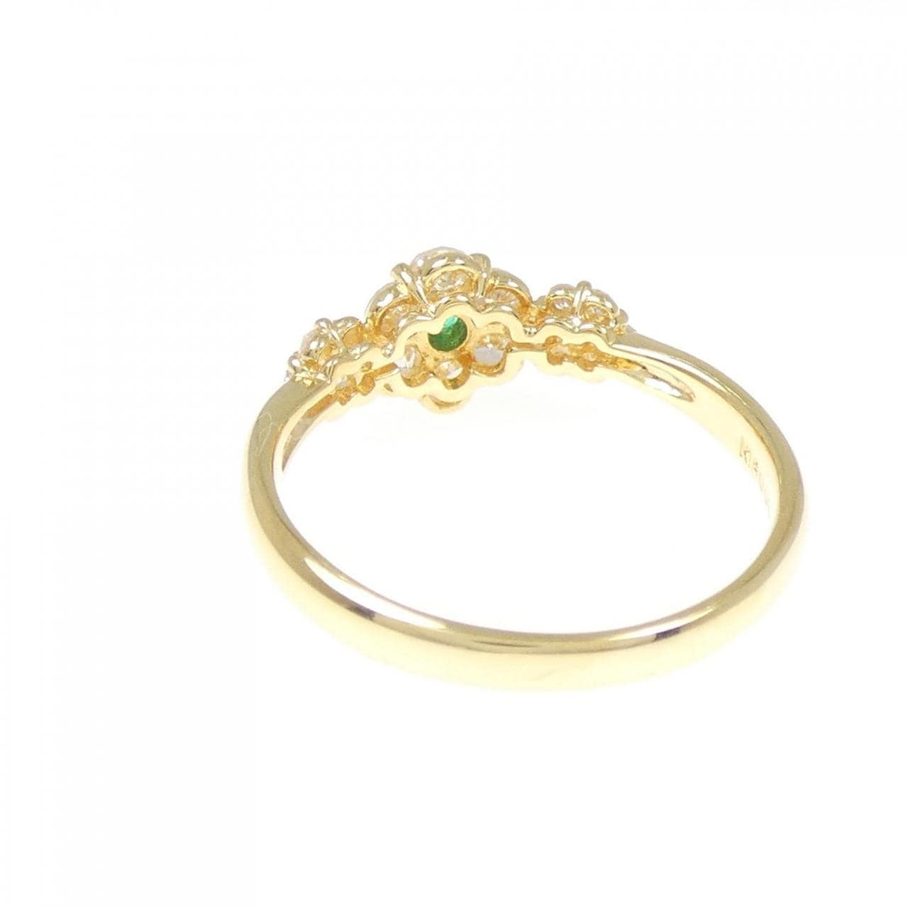 K18YG Emerald Ring 0.05CT