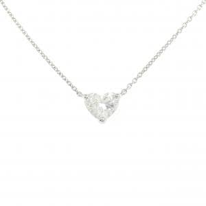 【リメイク】PT900/PT850 ダイヤモンド ネックレス 0.769CT F VS1 ハートシェイプ