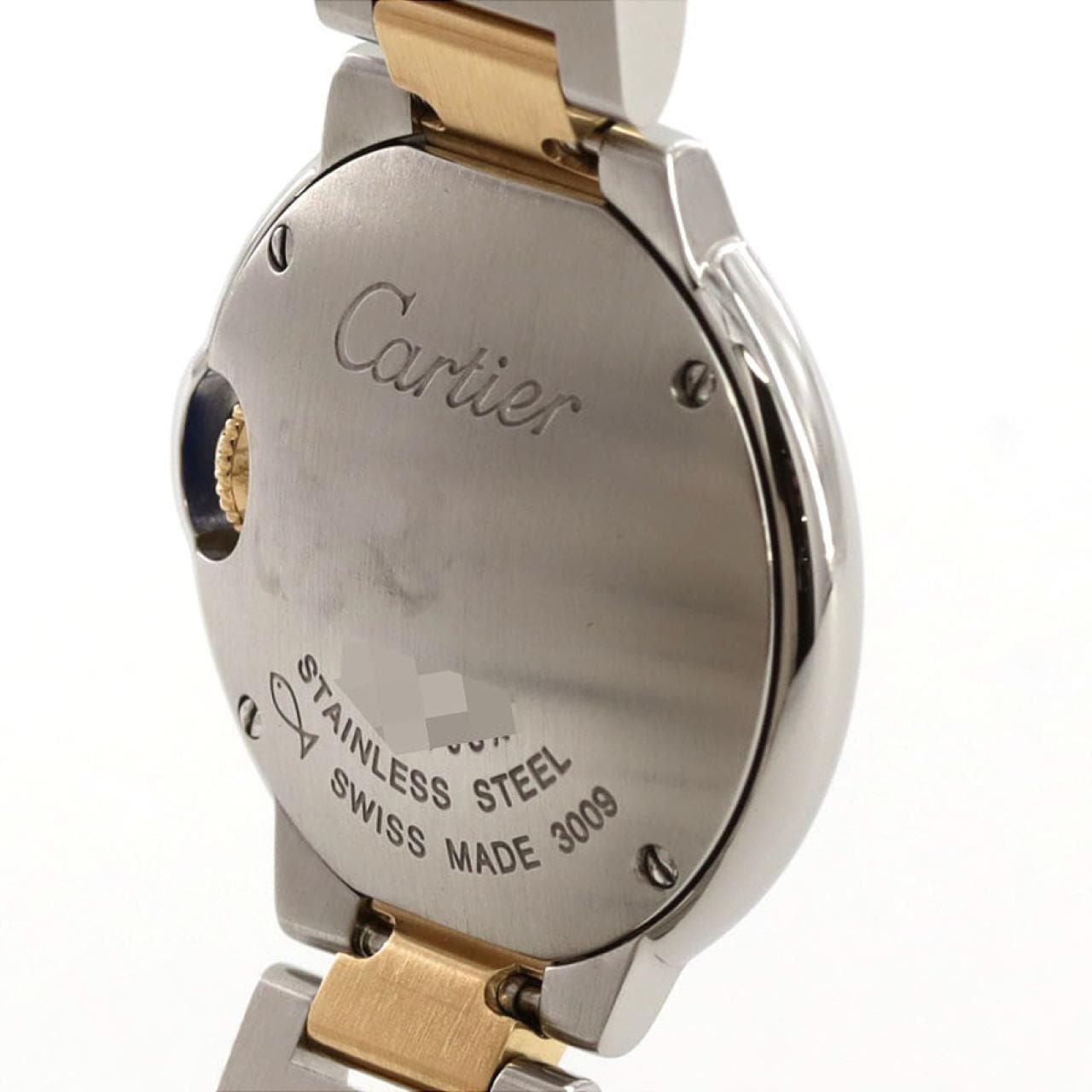カルティエ バロンブルーSM コンビ W69007Z3/W2BB0010 SSxYG クォーツ