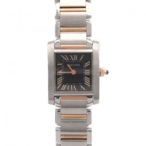 カルティエ タンクフランセーズSM PGコンビ･2009X'mas LIMITED W5010001 SSxPG クォーツ