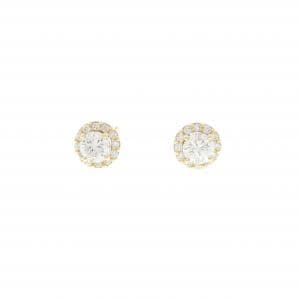 【リメイク】K18YG/ST ダイヤモンド ピアス 0.205CT 0.212CT G-H SI1-2 Good