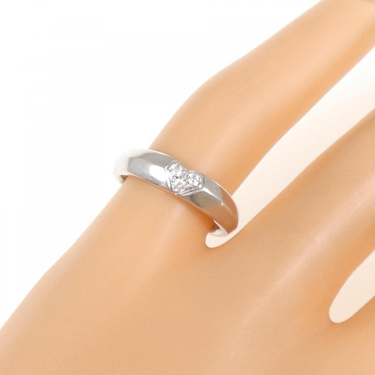 PT900 ハート ダイヤモンド リング 0.05CT