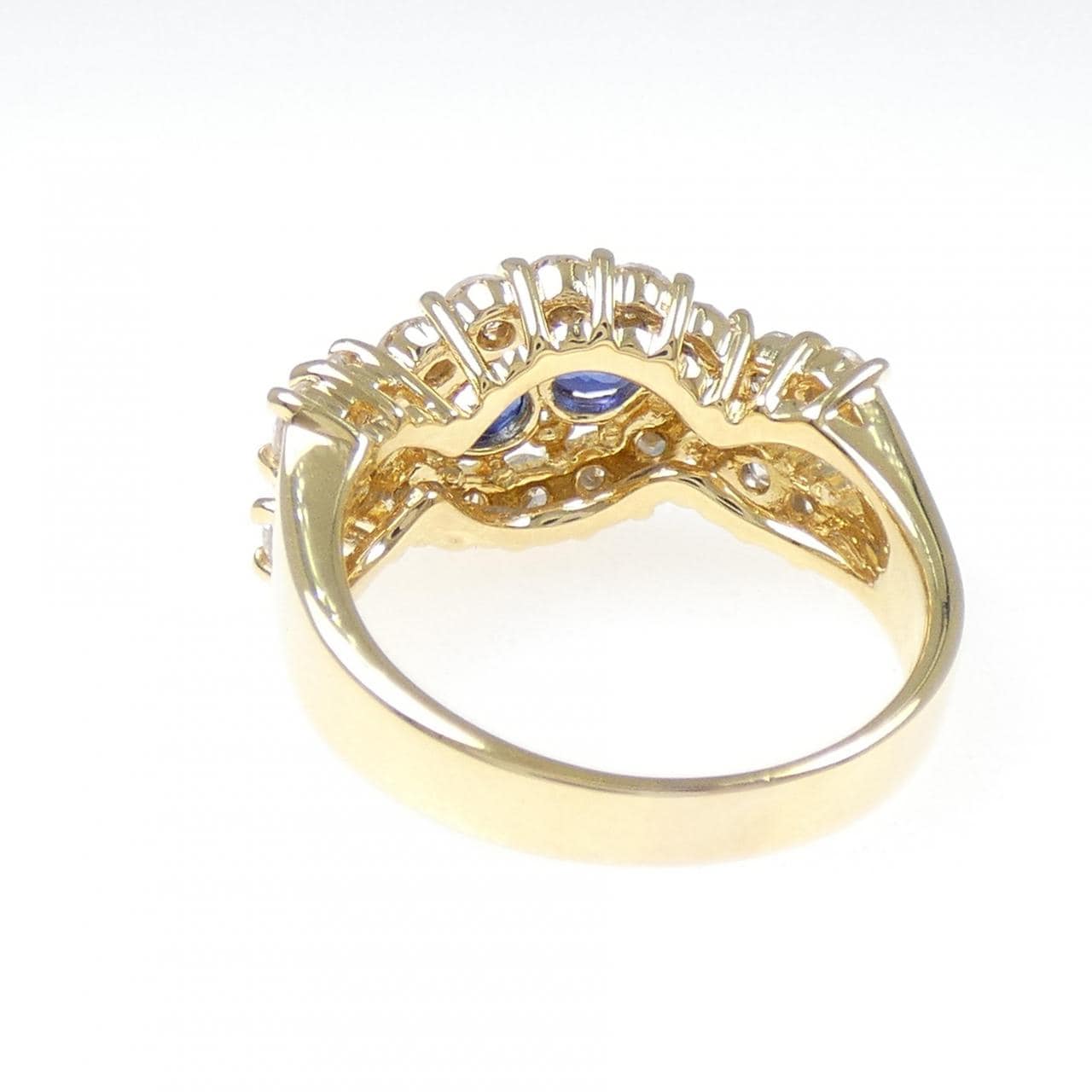 K18YG サファイヤ リング 0.97CT