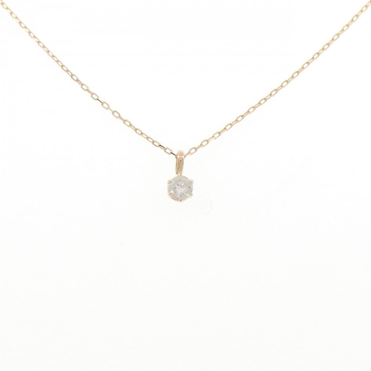 K18PG ダイヤモンド ネックレス 0.10CT
