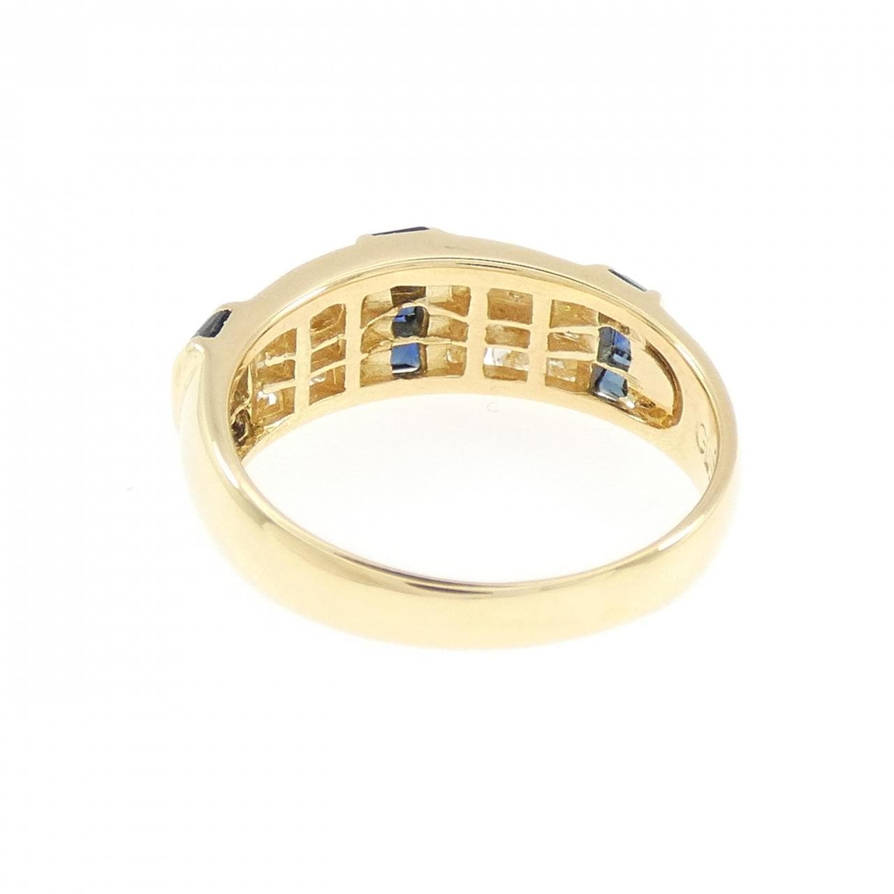 K18YG サファイヤ リング 0.65CT