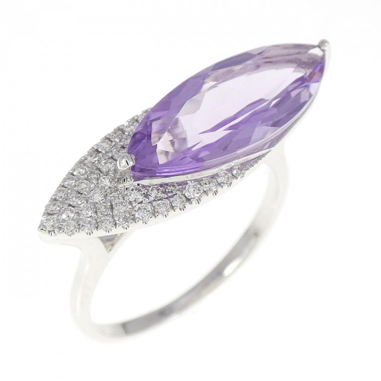 K18WG Amethyst Ring 2.30CT