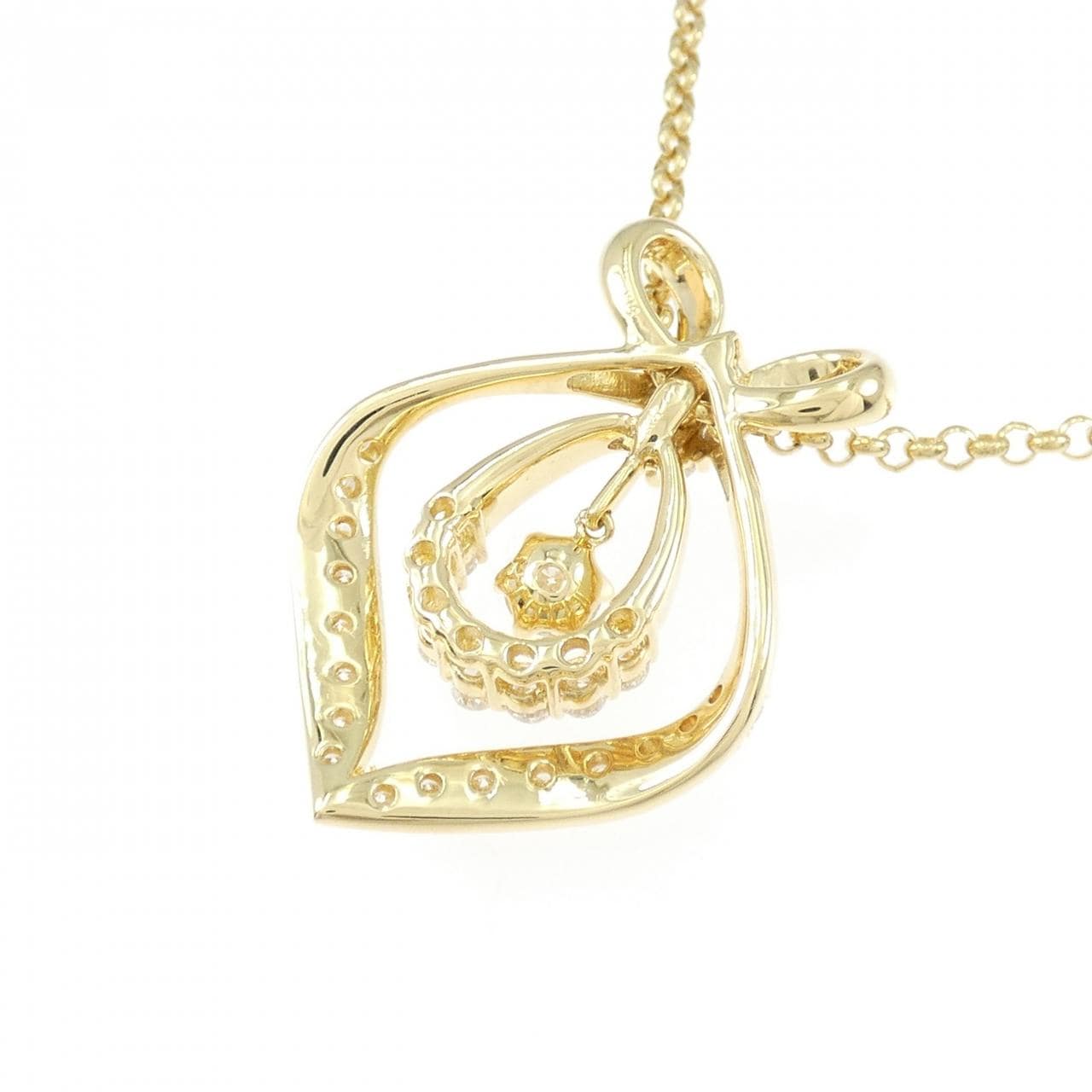 K18YG ダイヤモンド ネックレス 1.01CT