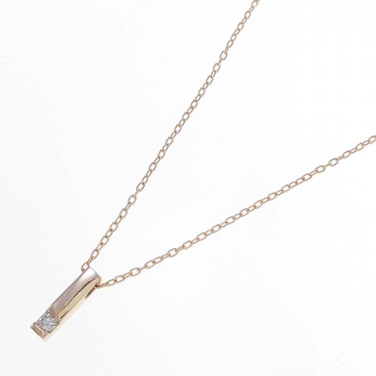 K18PG ダイヤモンド ネックレス 0.03CT
