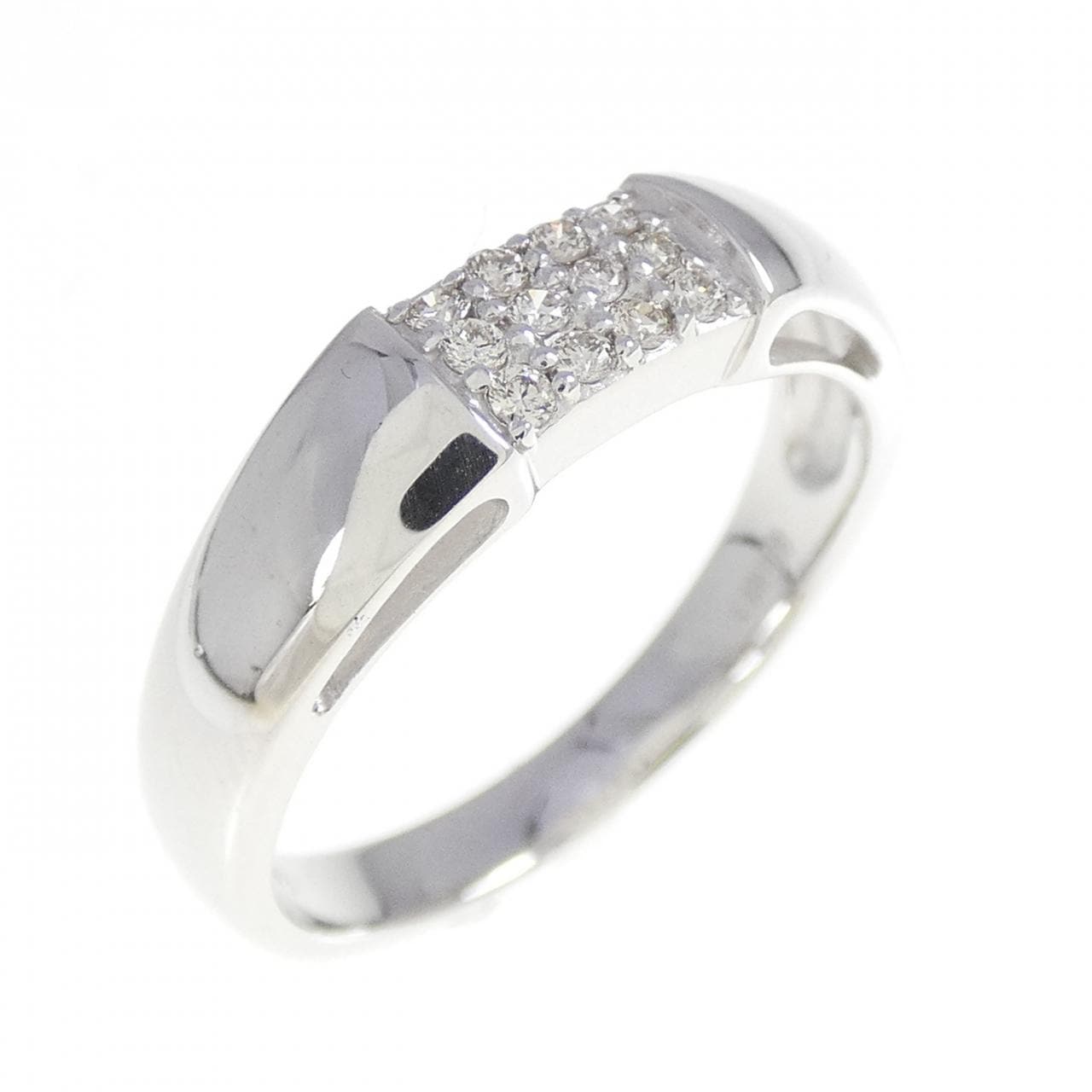 K18WG ダイヤモンド リング 0.10CT