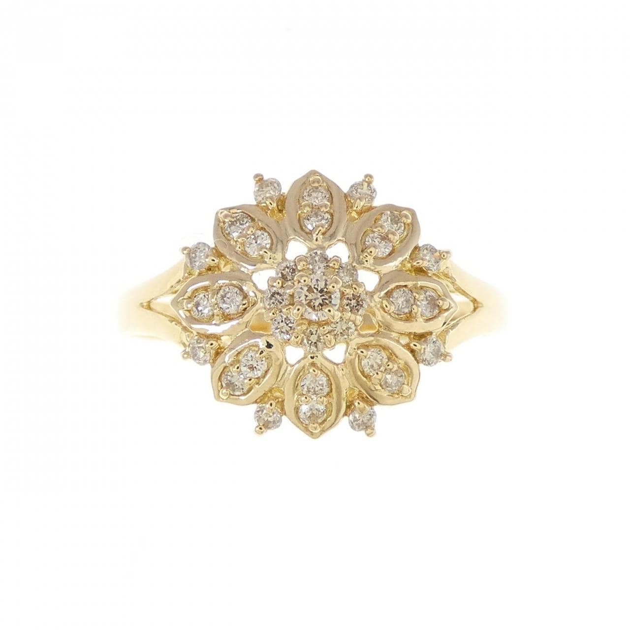 K18YG ダイヤモンド リング 0.20CT