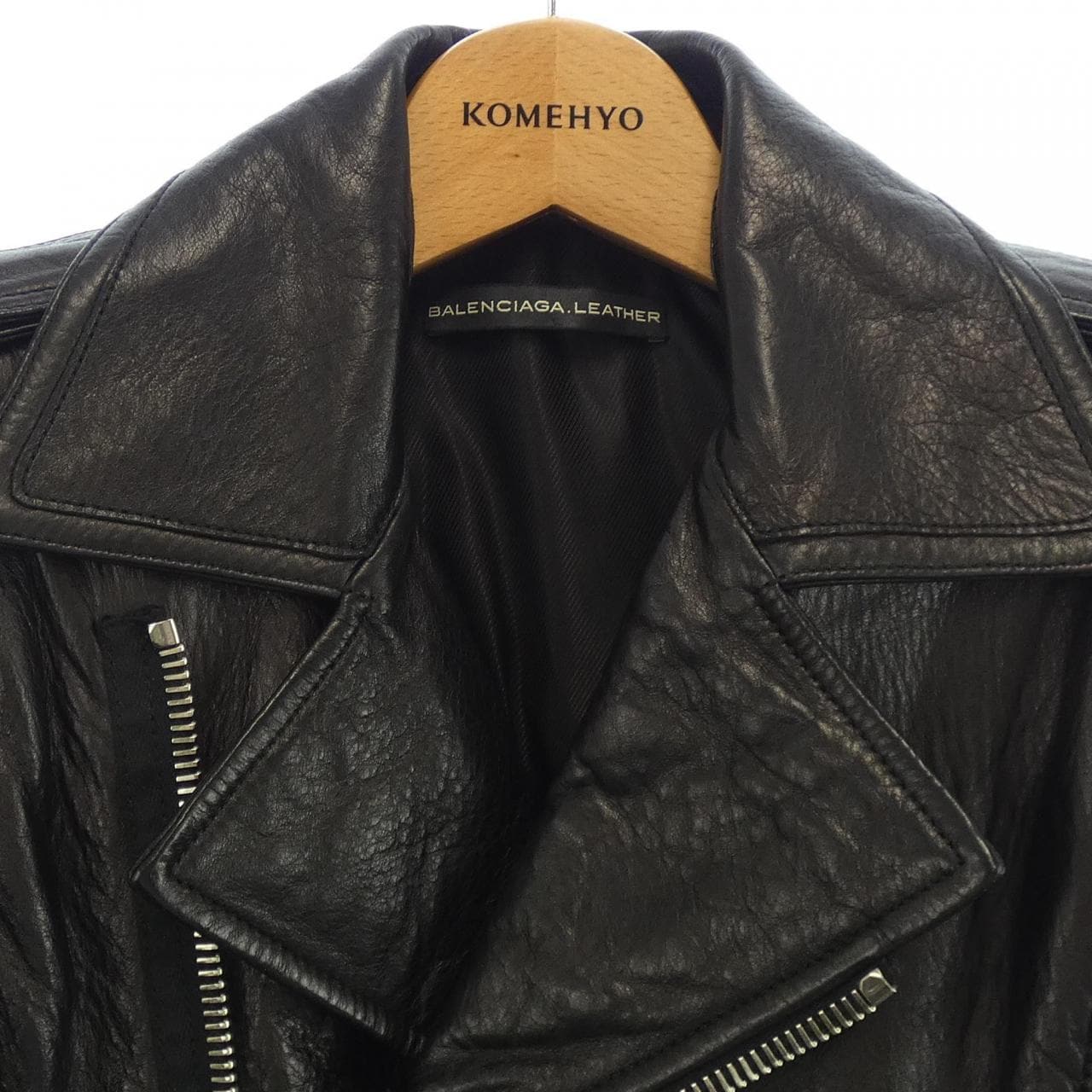 バレンシアガ BALENCIAGA 256302 THC99 レザーライダースジャケット