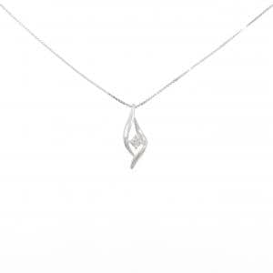 K10WG ダイヤモンド ネックレス 0.06CT