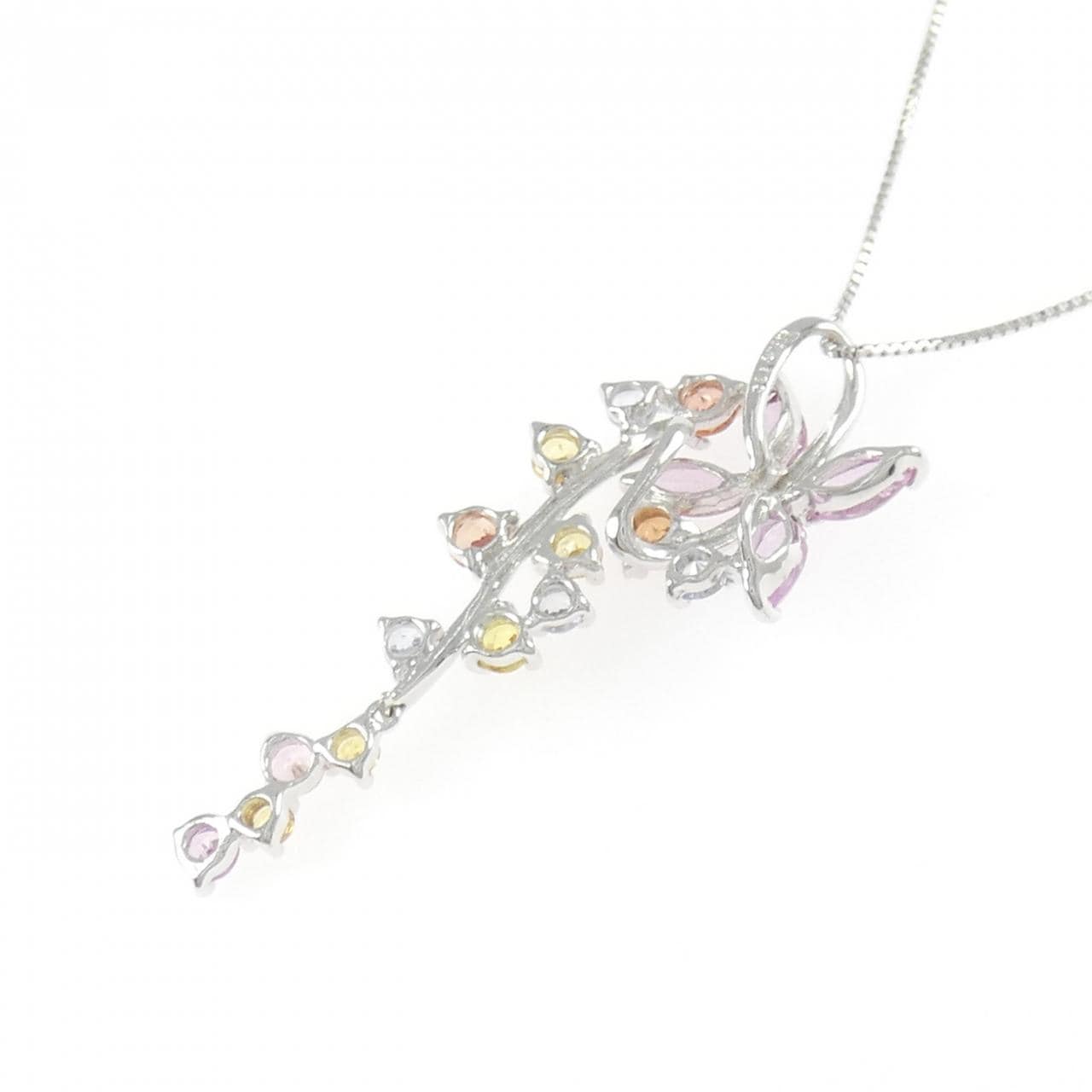 K18WG サファイヤ ネックレス 1.62CT