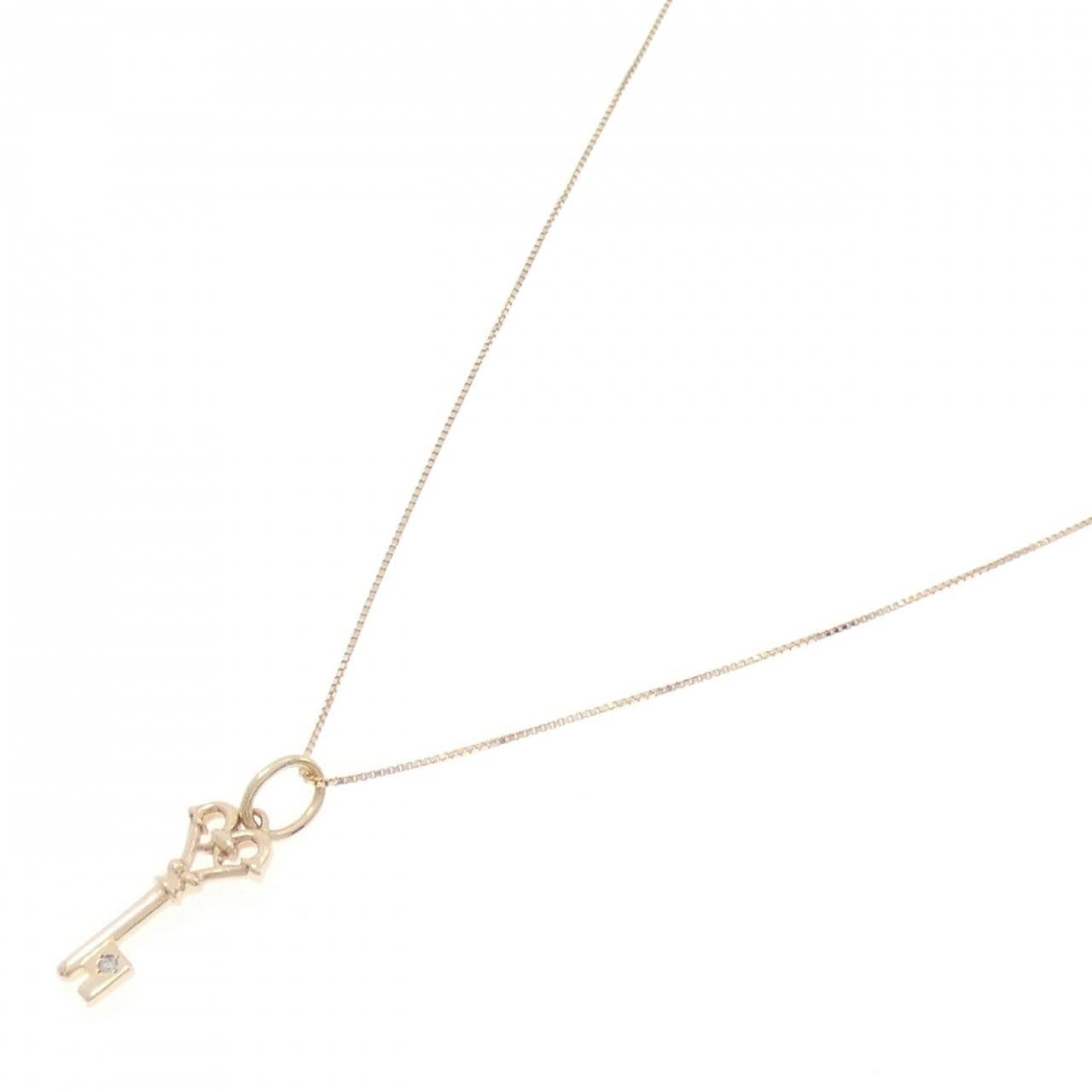 アガット キー ダイヤモンド ネックレス 0.01CT