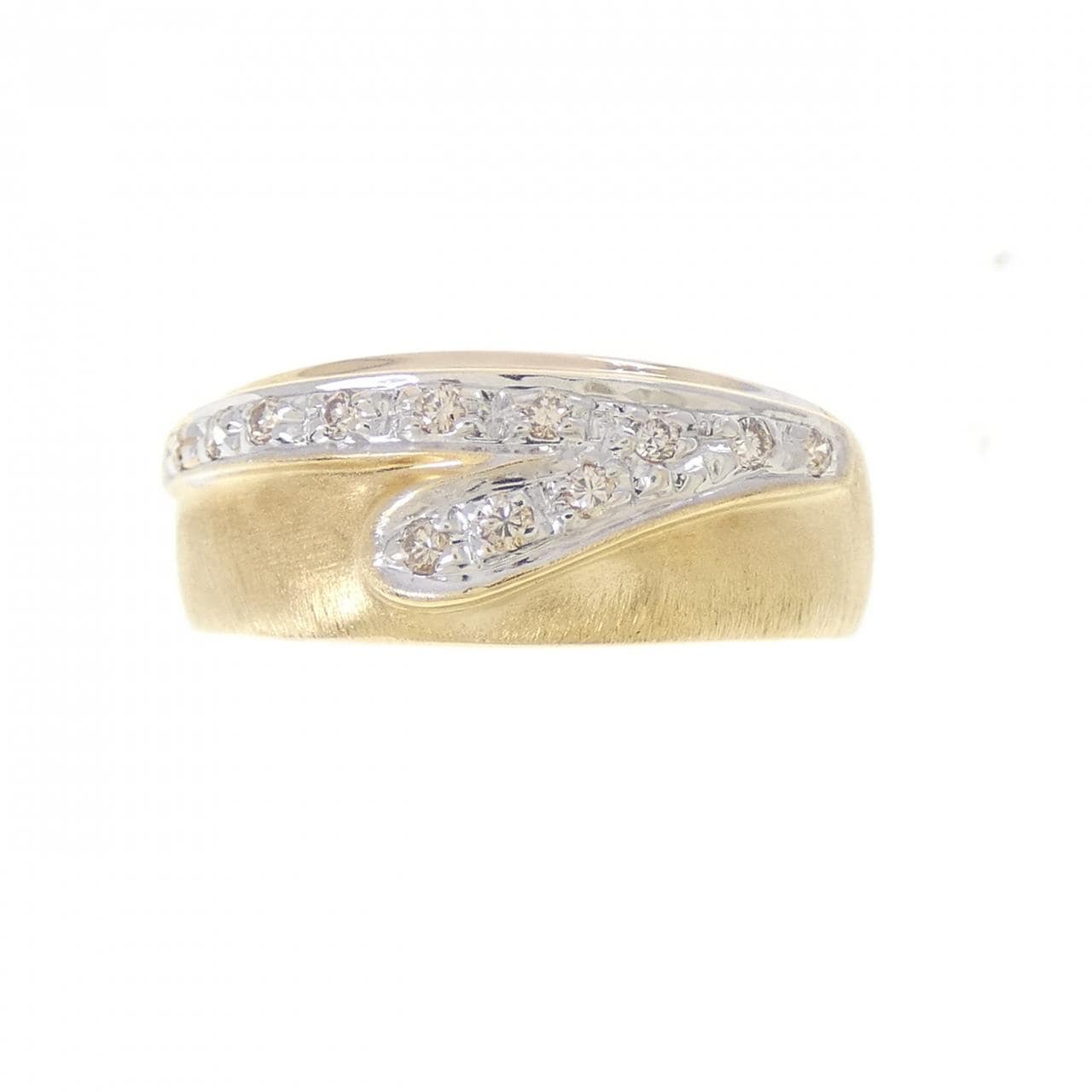 K18YG/K18WG ダイヤモンド リング 0.09CT
