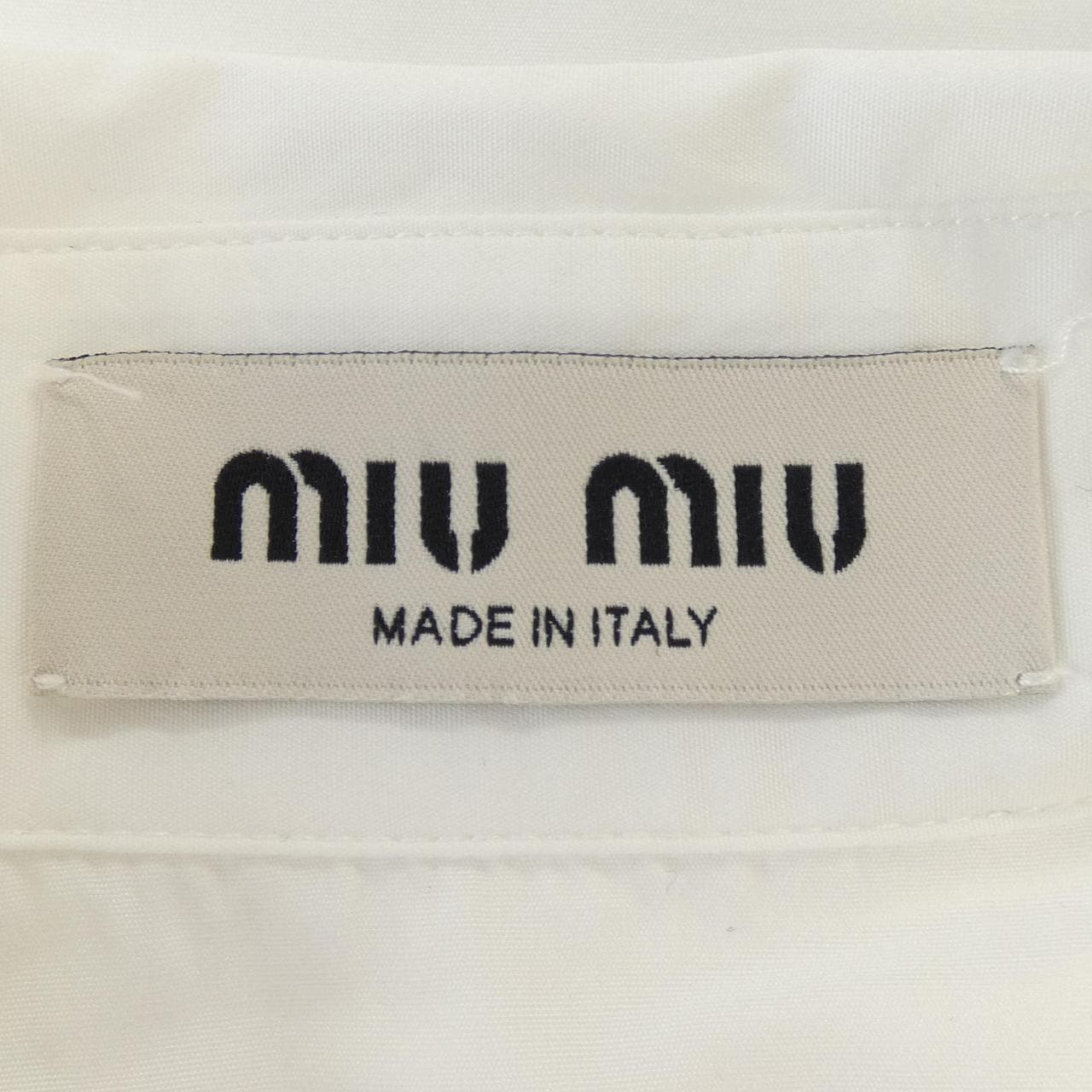 ミュウミュウ MIU MIU FROM THE RUNWAY ポプリンシャツ MK2024 SOOO 19SE シャツ