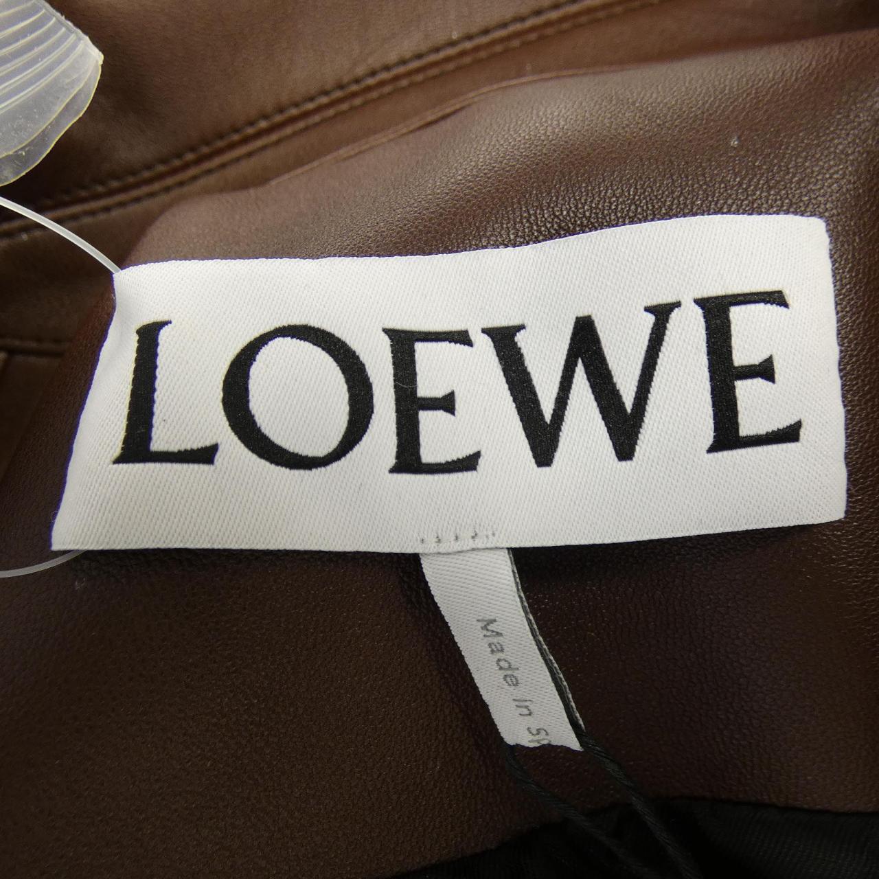 ロエベ LOEWE バルーンジャケット S540Y34L18 レザーライダースジャケット