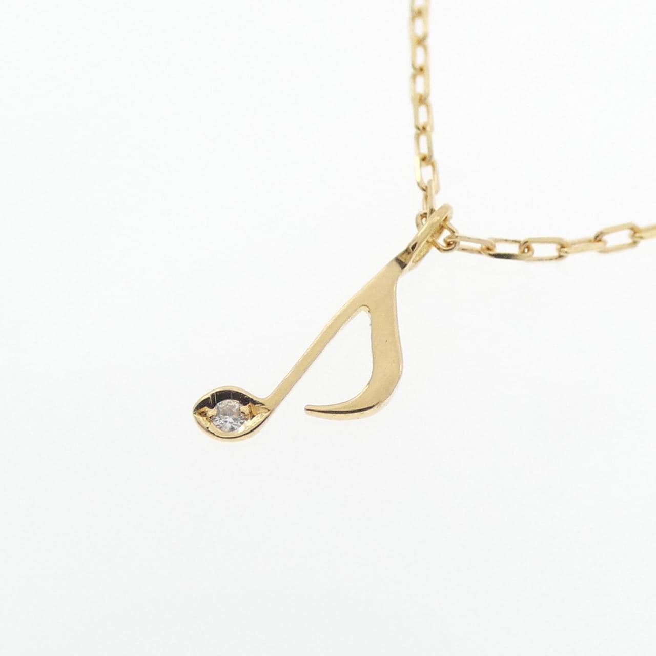 K18YG オンプ ダイヤモンド ネックレス 0.003CT