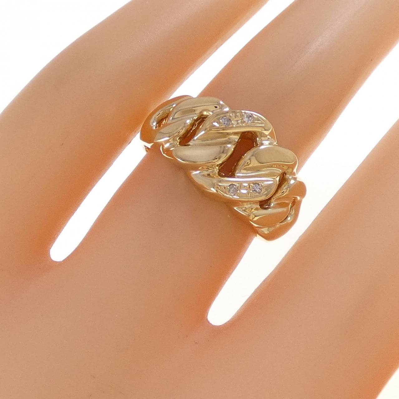 K18YG ダイヤモンド リング