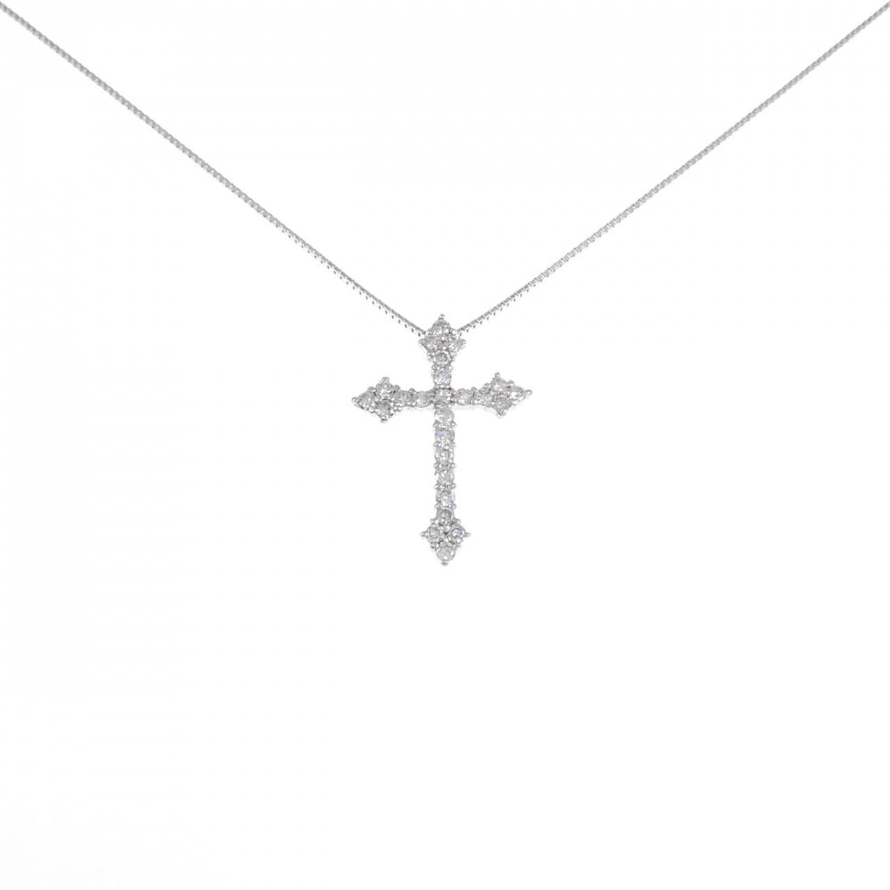 PT Cross Diamond Necklace 0.5CT