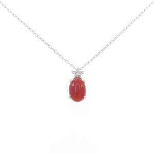 ジーエスティービー サンゴ ネックレス 1.00CT