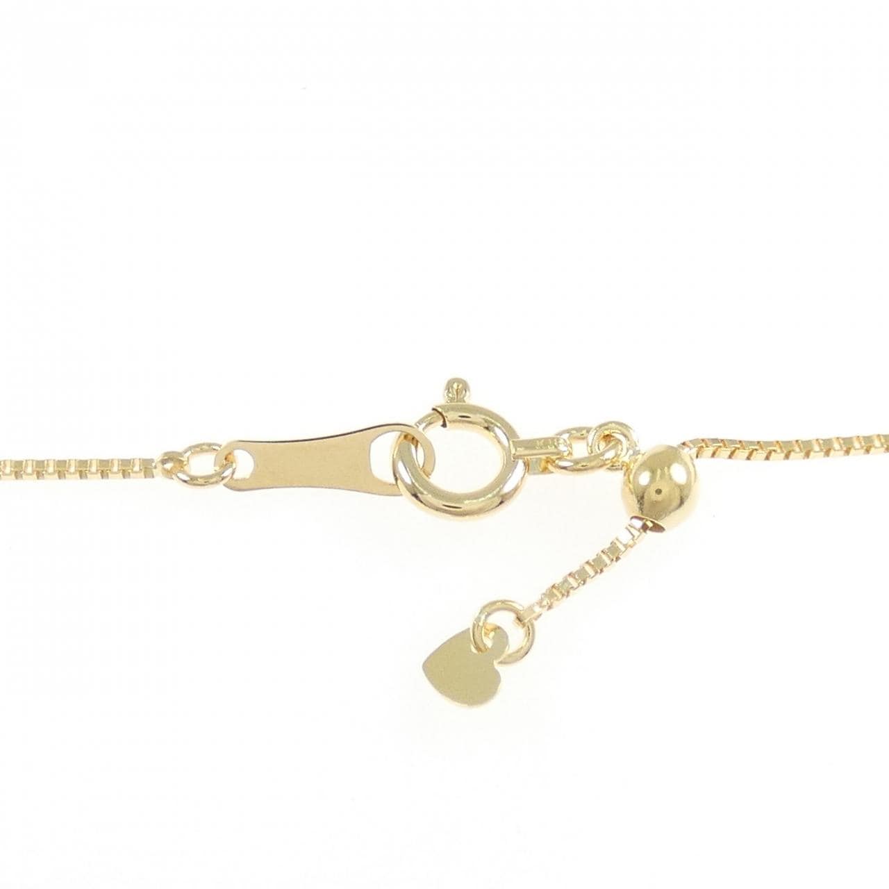 K18YG ソリティア ダイヤモンド ネックレス 0.15CT