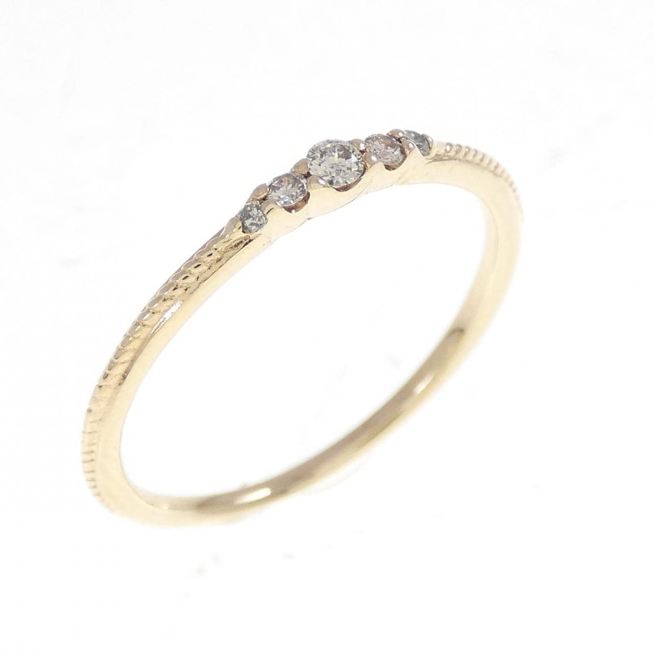 K10YG ダイヤモンド リング 0.07CT