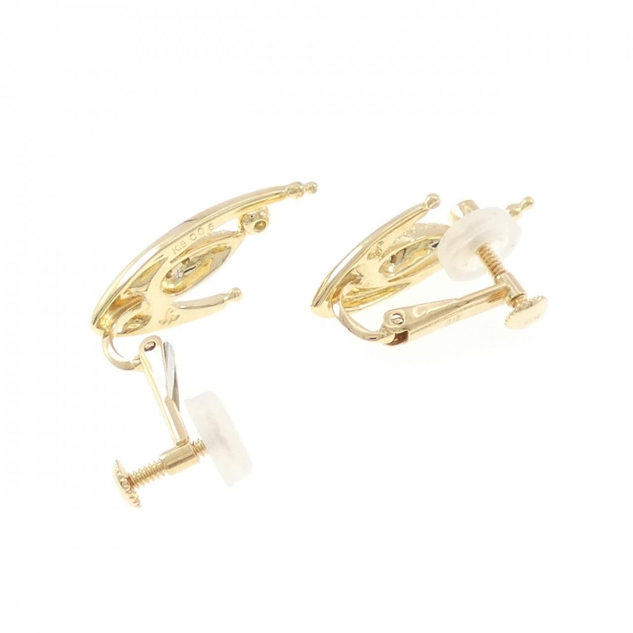 名執左結里 ダイヤモンド イヤリング 0.12CT